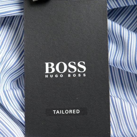 Hugo Boss Men's "T-Charlie" Multi-Color Slim Fit Striped Long Sleeve Dress Shirt - Picture 9 of 9